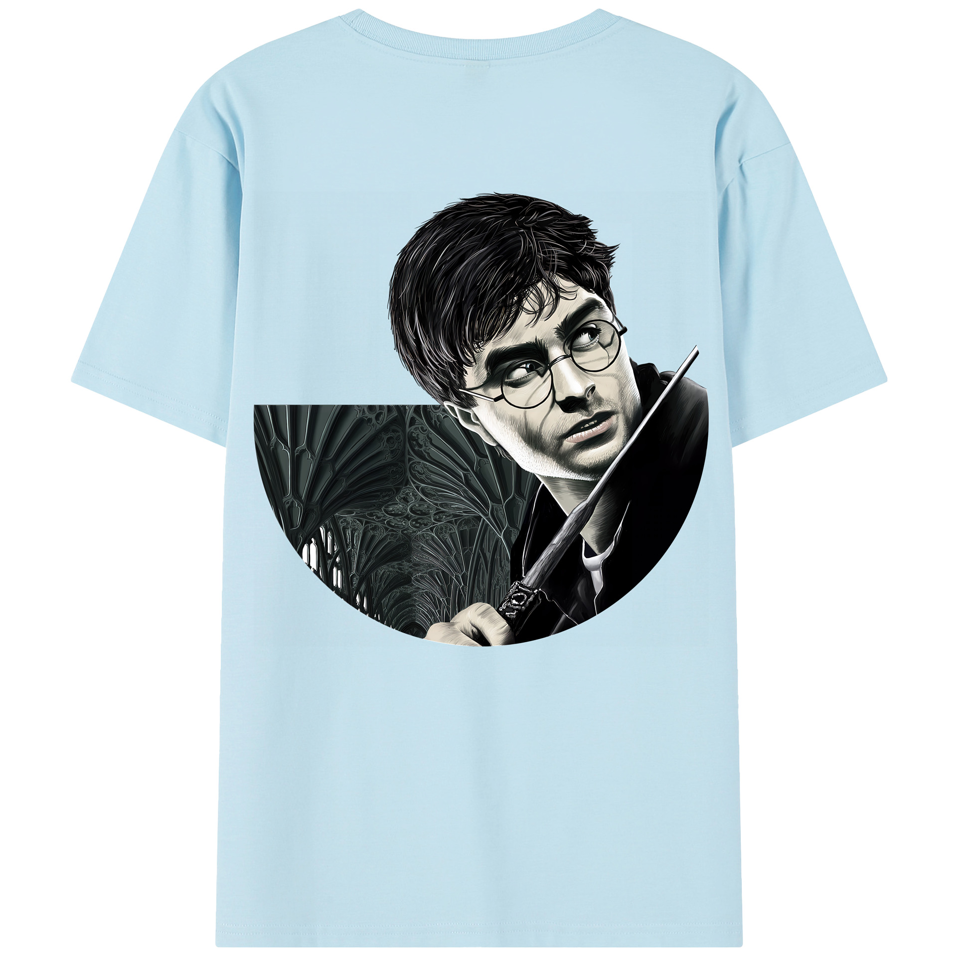 （画像用） Harry Potter ハリー・ポッターシリーズ 綿100％半袖Tシャツ（背面プリント）